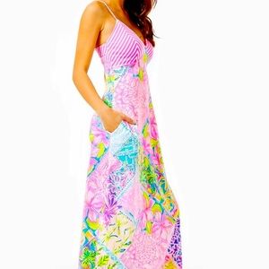 New with tag Lilly Pulitzer Block Party Maxi Dress Size 2